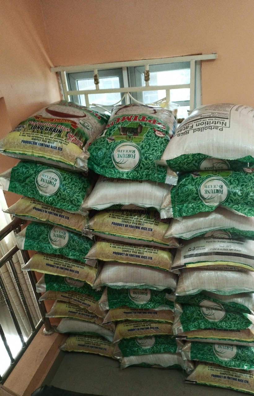 Food drive distribution by the Ojemba and Sam Foundation
