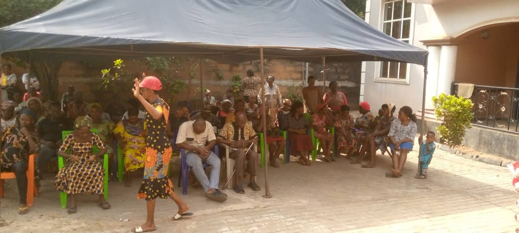 Food drive distribution by the Ojemba and Sam Foundation